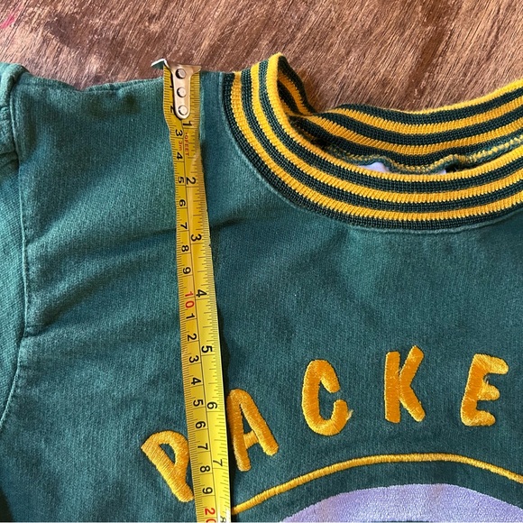 Vintage Boys Medium 10 - 12 Mighty Mac Green Bay Packers Pullover Sweatshirt 90s - Picture 6 of 10